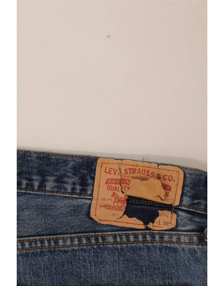 Jeans retos femininos Levi's W40 L30 algodão azul