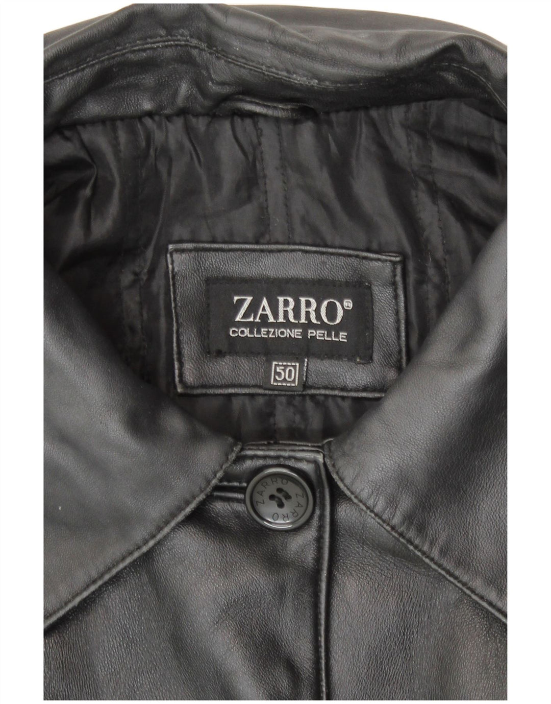 Casaco de couro feminino Zarro IT 50 XL couro preto