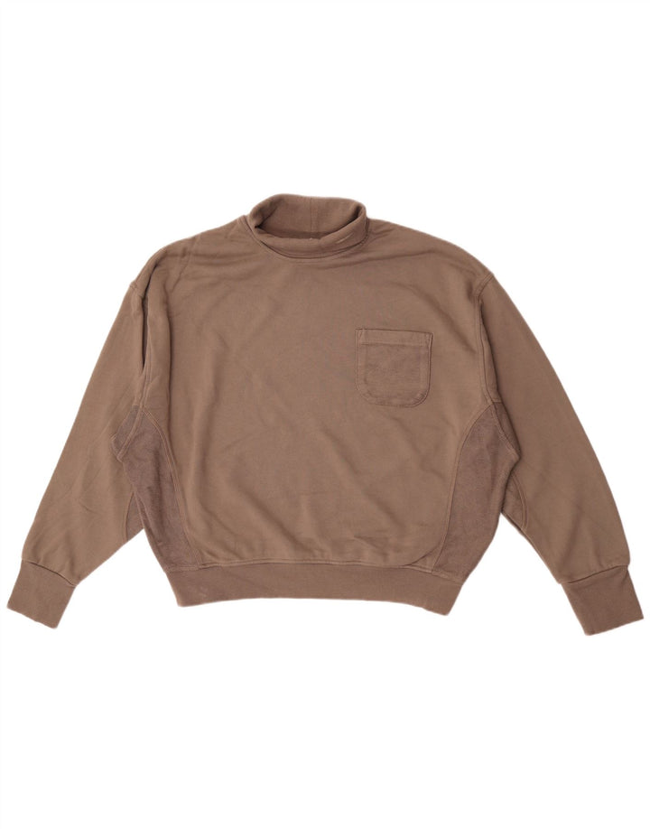 Suéter Reebok feminino oversized com gola redonda 16/18 grande marrom