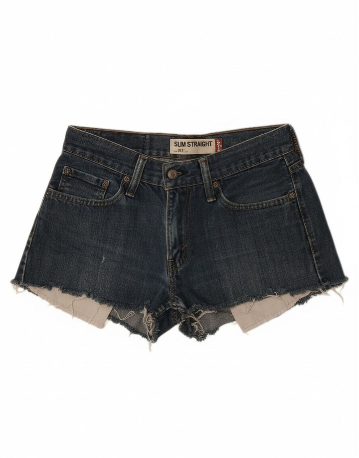 Calça jeans feminina 514 da Levi's W29 algodão azul médio