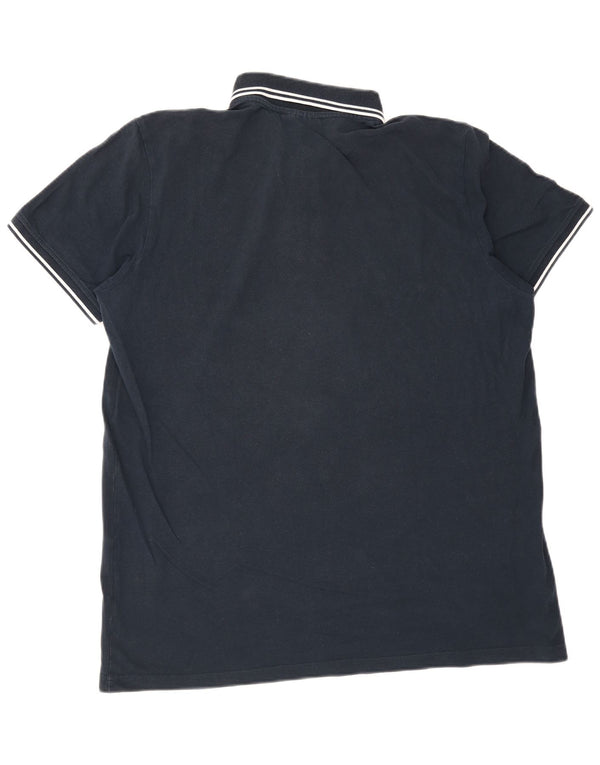 Camisa polo masculina Kappa 2XL algodão listrado azul marinho