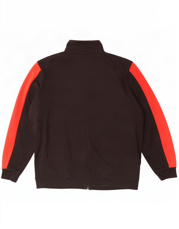 Puma Mens Tracksuit Top Jacket XL Preto Colorblock Algodão