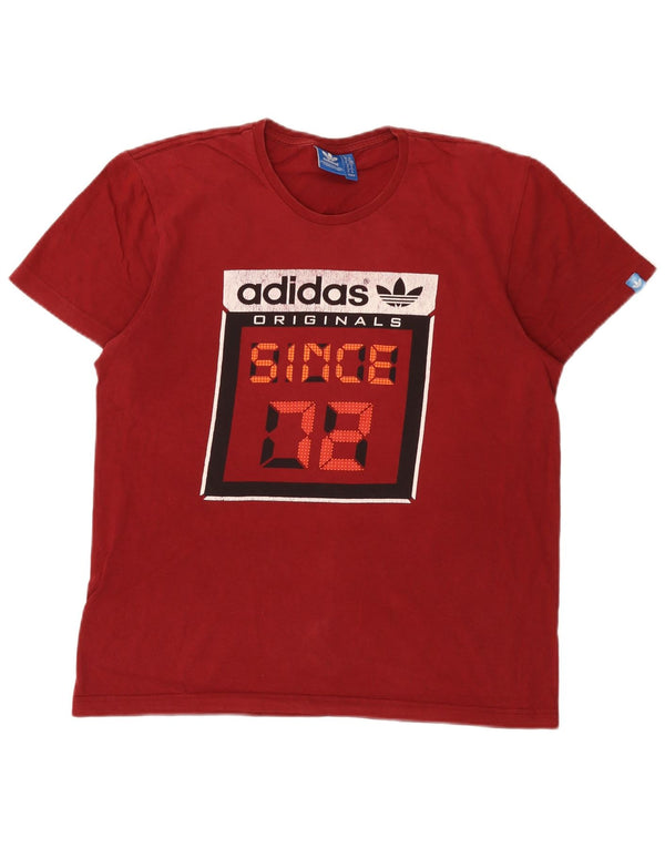 Camiseta Adidas Masculina Graphic Top Médio Borgonha