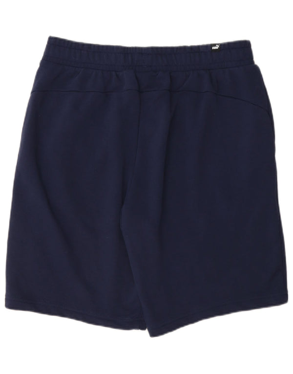 Shorts esportivos masculinos Puma grandes algodão azul marinho