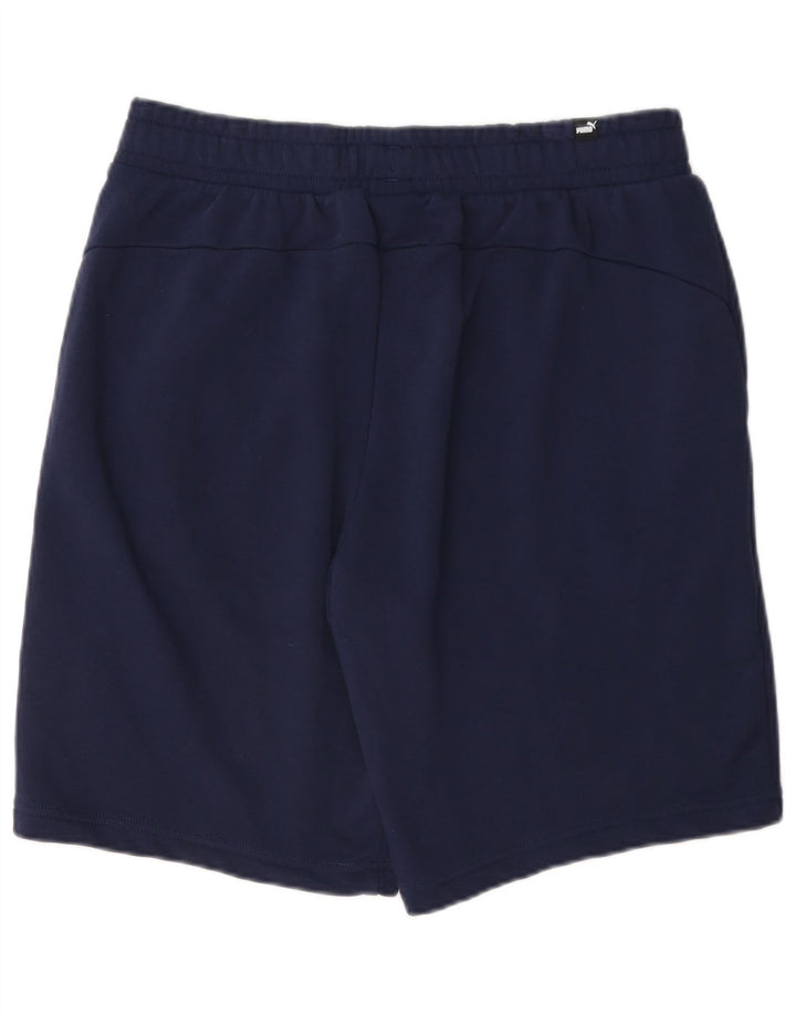 Shorts esportivos masculinos Puma grandes algodão azul marinho