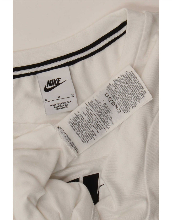 Camiseta Nike Feminina Graphic Top UK 14 Médio Branco Poliéster
