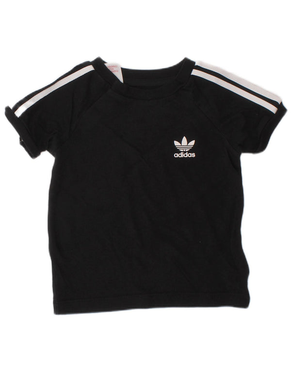 Camiseta Adidas Bebê Menino 6-9 Meses Algodão Preto