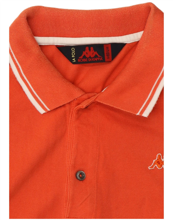 Camisa polo masculina Kappa laranja médio