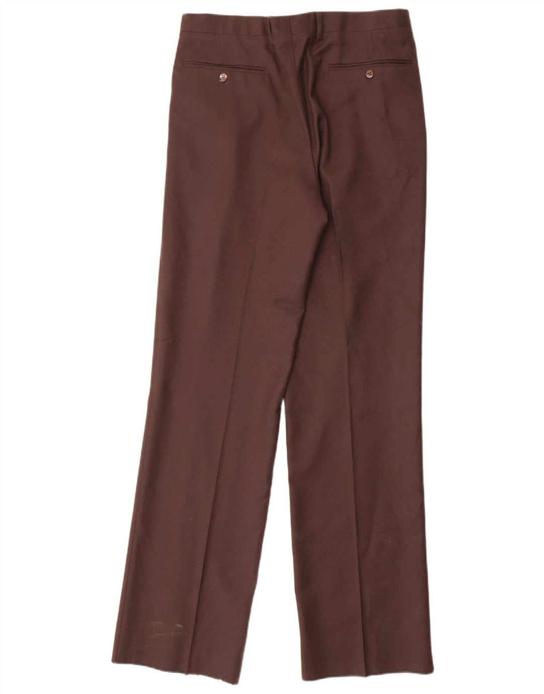 Calça de terno masculina vintage IT 48 médio W32 L34 marrom
