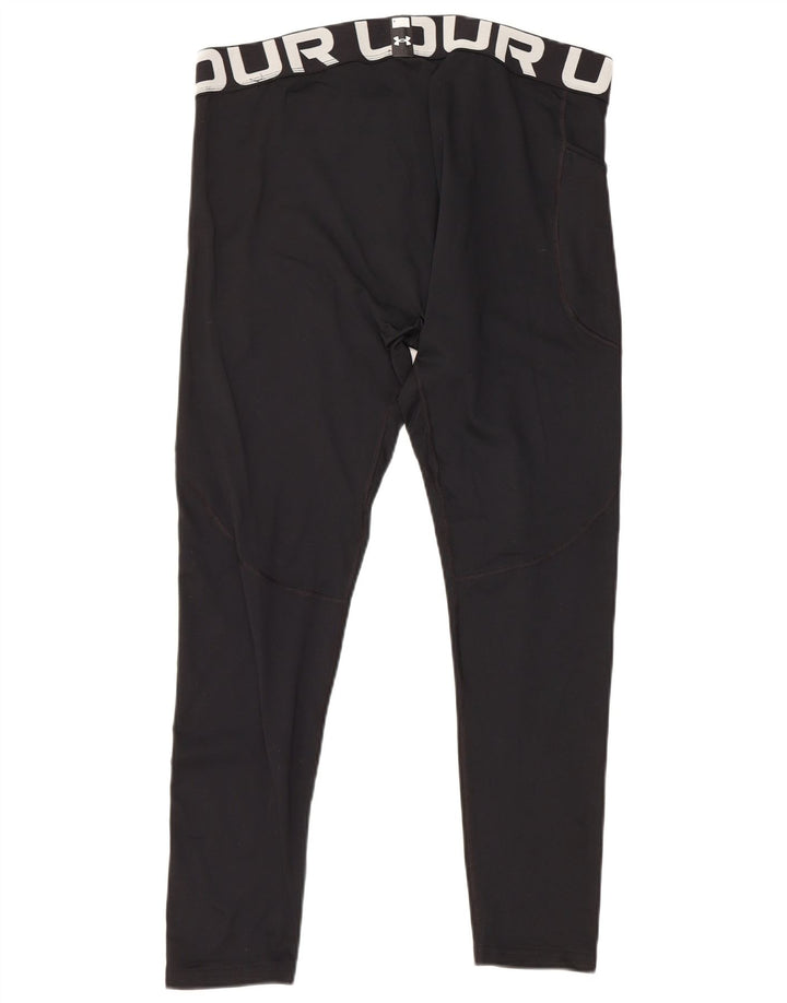 UNDER ARMOUR Masculino Cold Gear Graphic Leggings 2XL Poliéster Preto