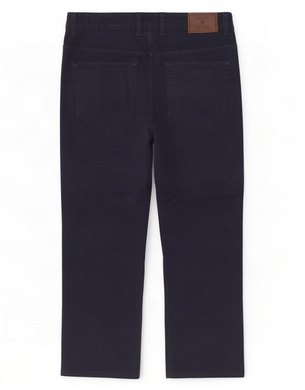 Gant Masculino Jason Regular Fit Straight Jeans W33 L25 Azul Marinho Algodão