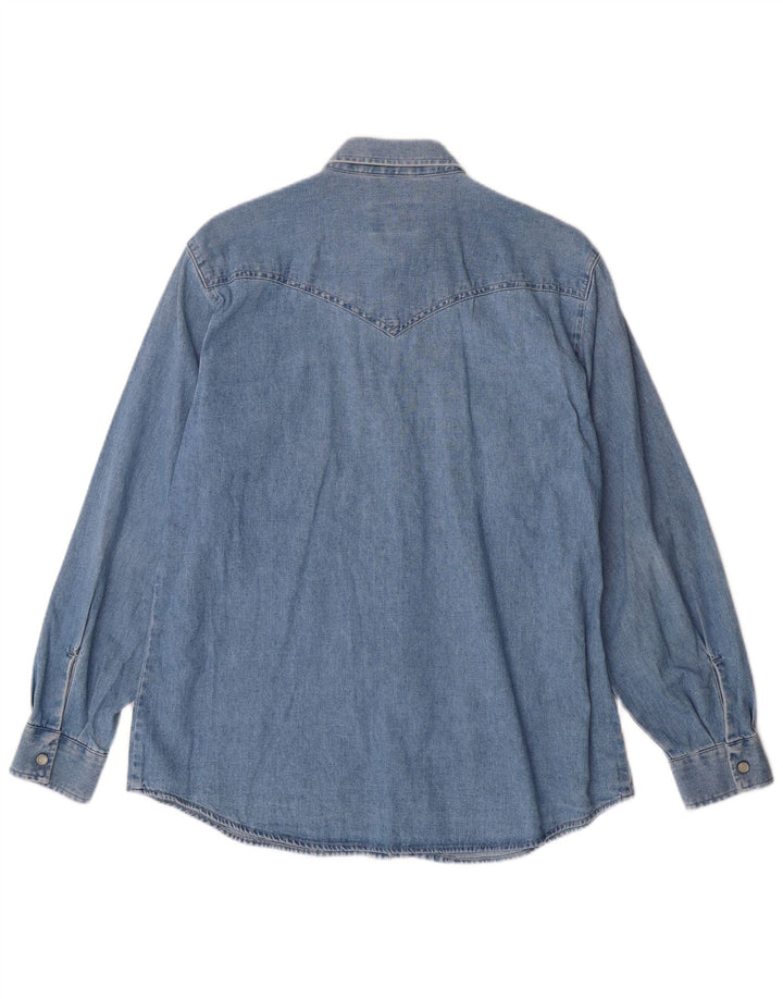 Camisa jeans feminina CARRERA UK 16 grande azul