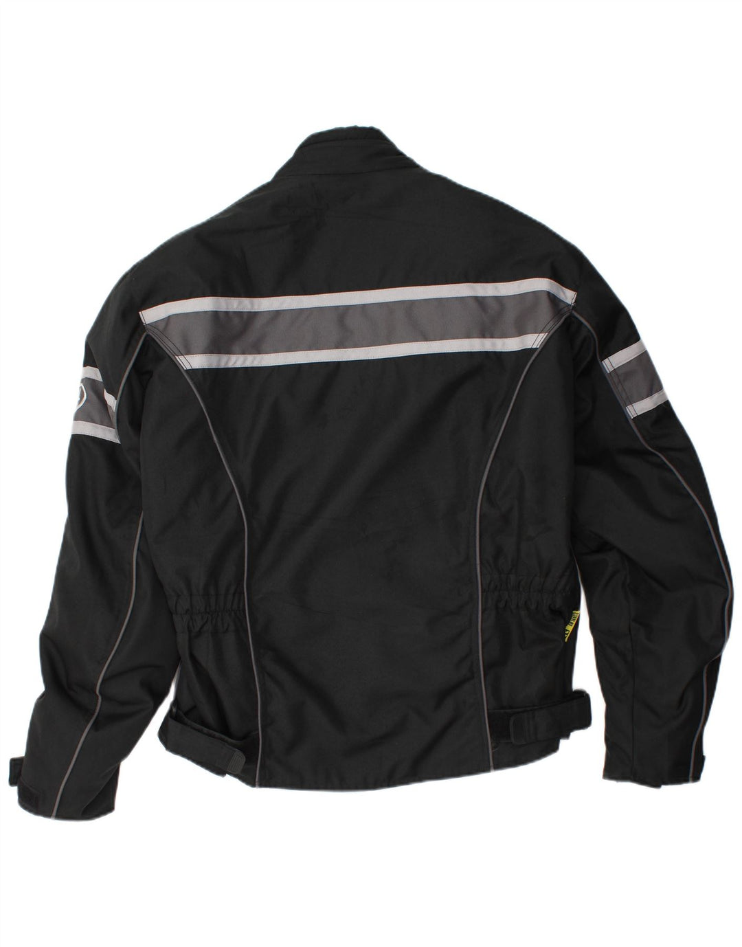 Jaqueta vintage masculina Racer UK 42 XL listrada preta