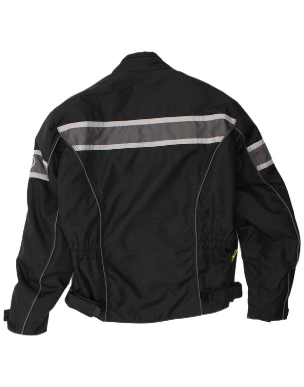 Jaqueta vintage masculina Racer UK 42 XL listrada preta