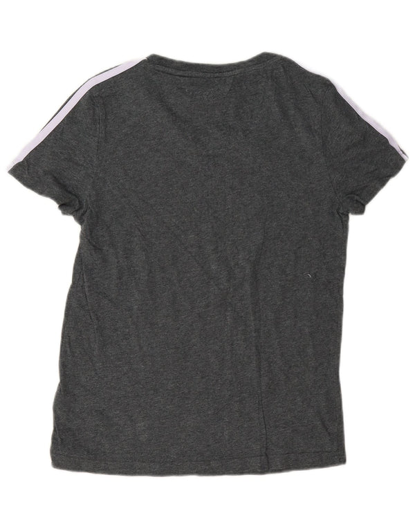 Adidas Camiseta Feminina Top UK 8/10 Pequena Cinza Algodão