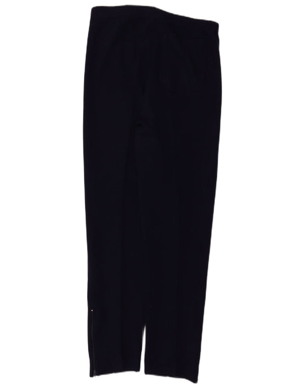 Calça casual feminina vintage cintura alta cônica W28 L27 azul marinho