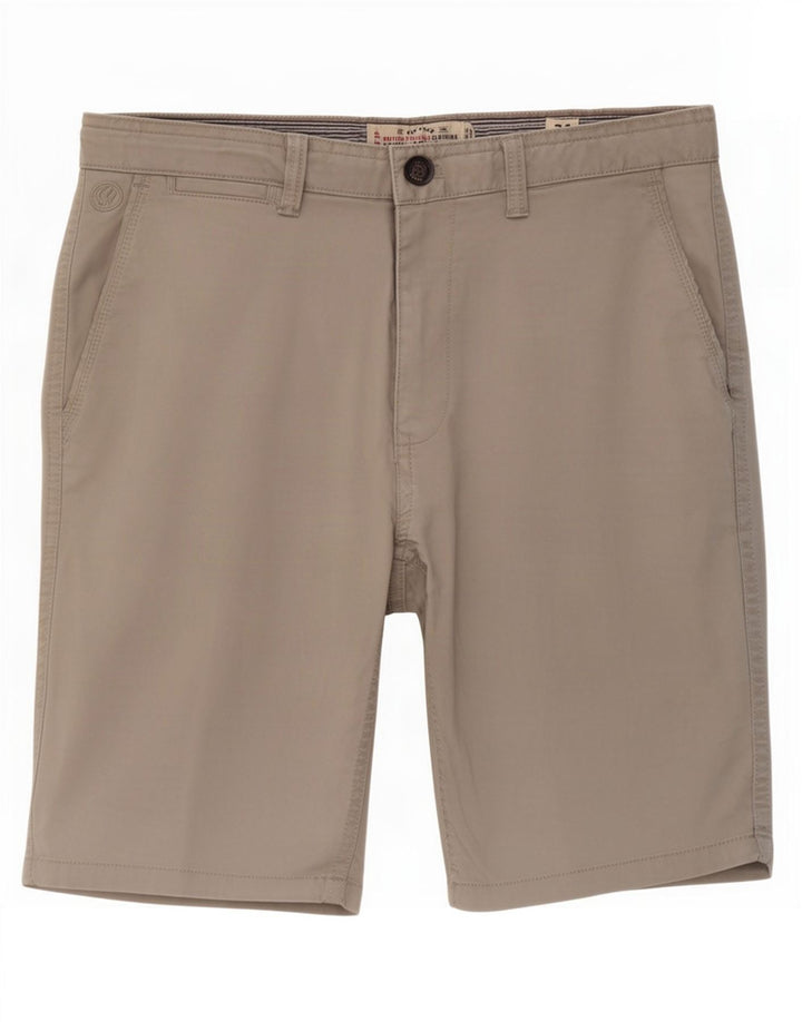 Shorts Chino Masculino Fat Face Grande W34 Algodão Cinza