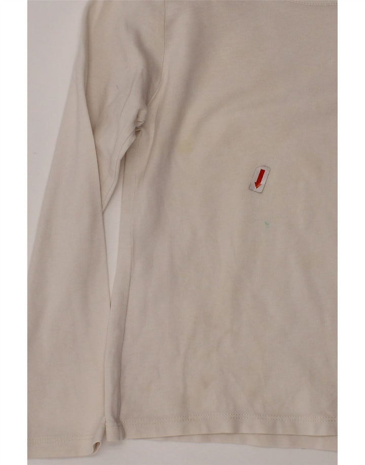 Blusa feminina BURBERRY manga comprida 5-6 anos xadrez branco