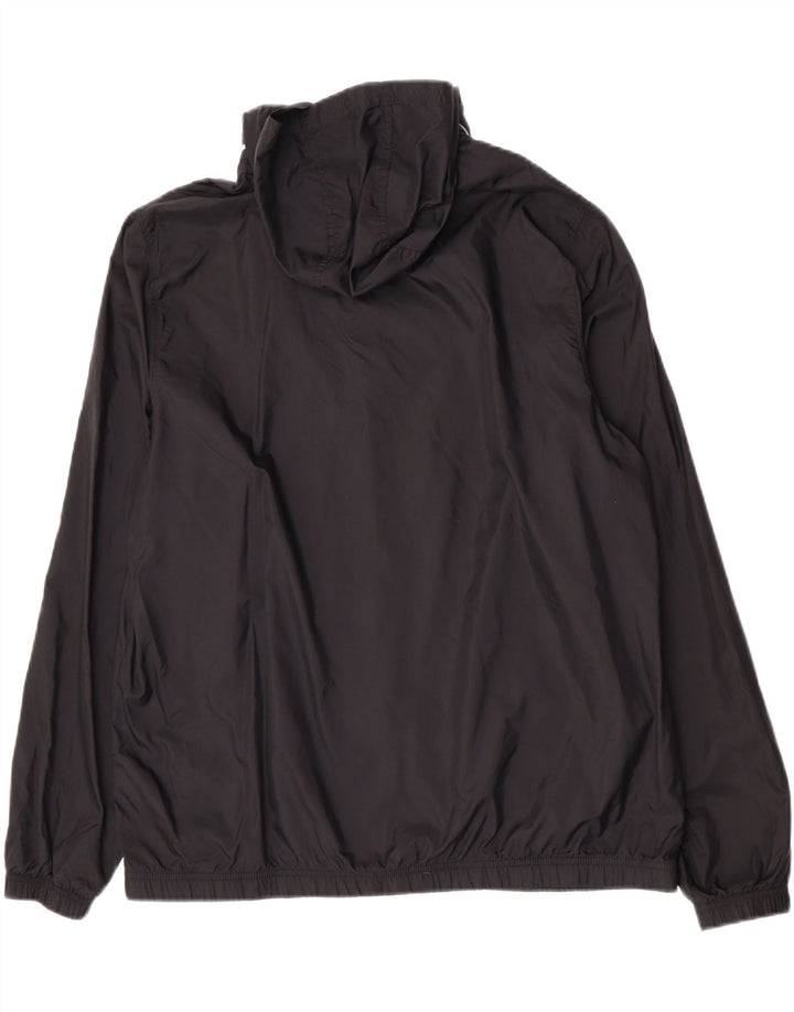 Jaqueta de chuva masculina Nike XL com capuz e nylon preto