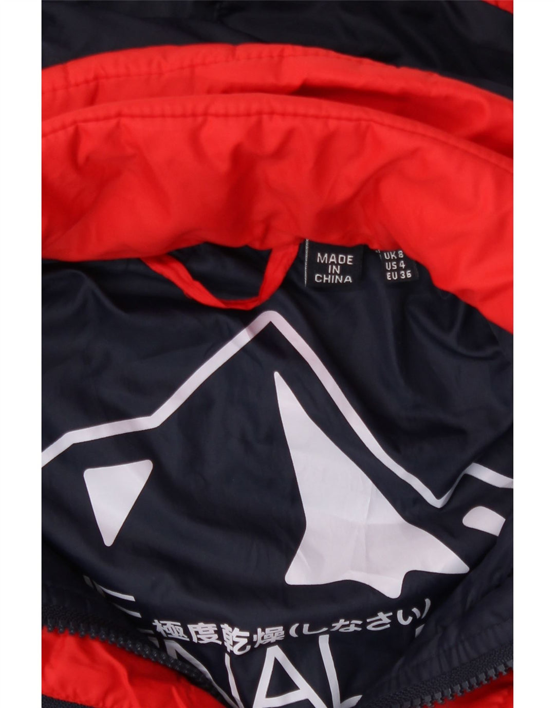 Jaqueta acolchoada com capuz feminina Superdry UK 8 poliéster vermelho pequeno