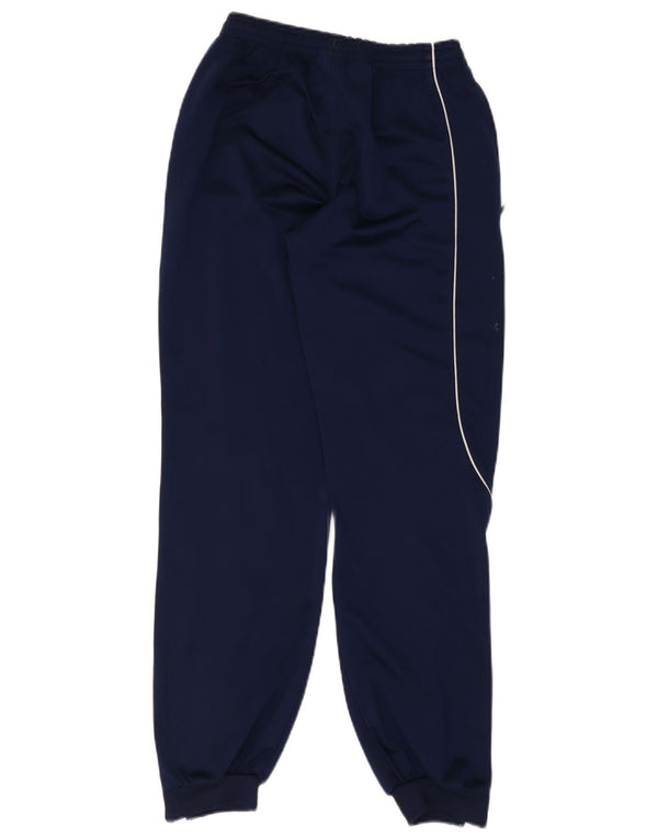 Calças de treino Adidas meninos 13-14 anos azul marinho colorblock poliéster