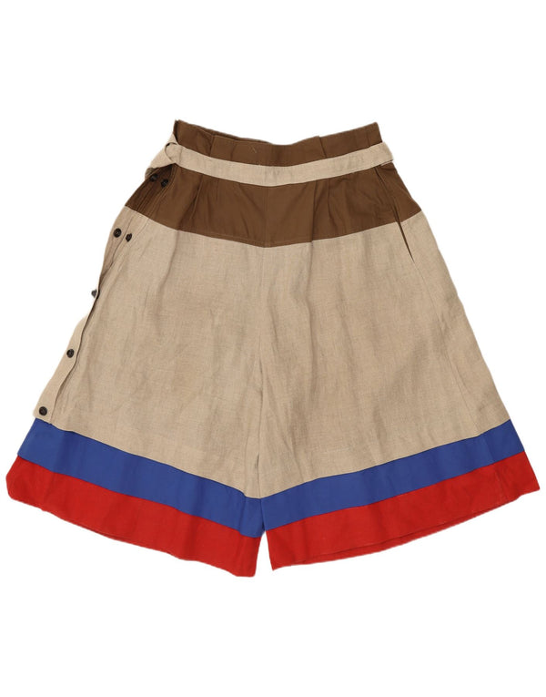 Gianfranco Ferre Womens Casual Shorts W28 Medium Beige Colourblock