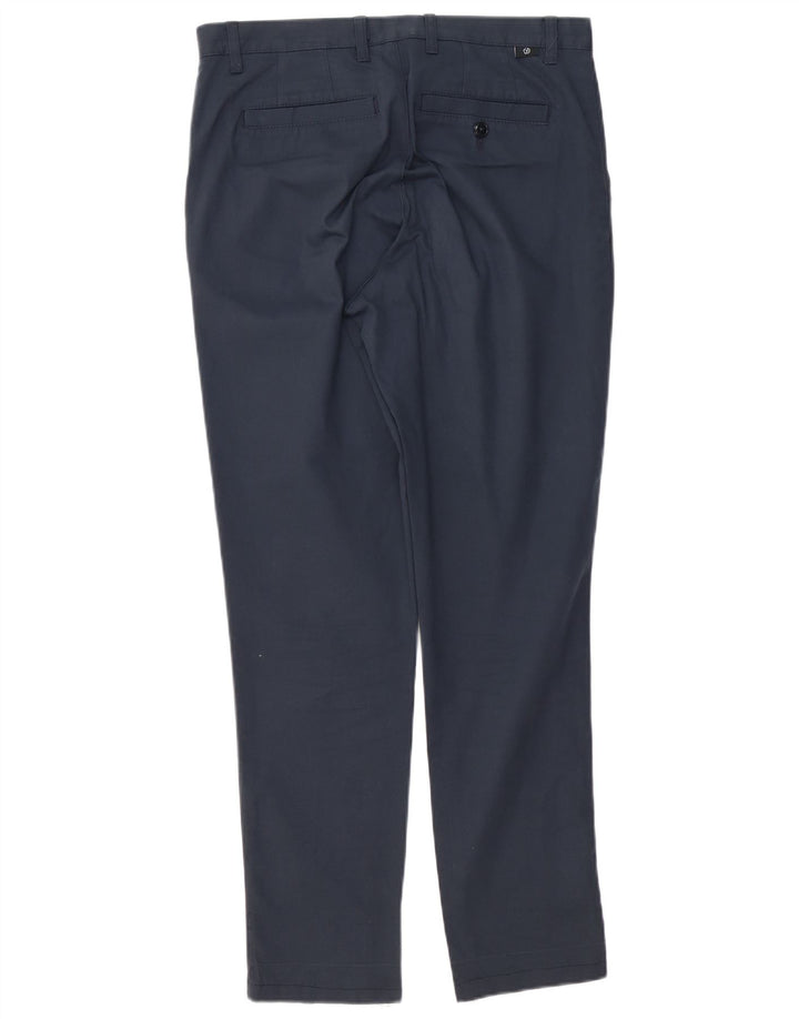 Calça Chino Slim Masculina Ted Baker W32 L31 Azul Marinho Poliéster