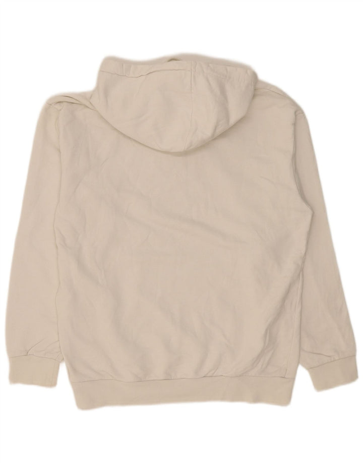 Zara moletom com capuz masculino médio algodão branco