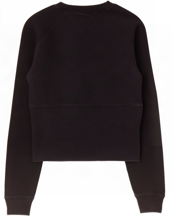 Tommy Hilfiger moletom feminino jumper UK 12 médio preto