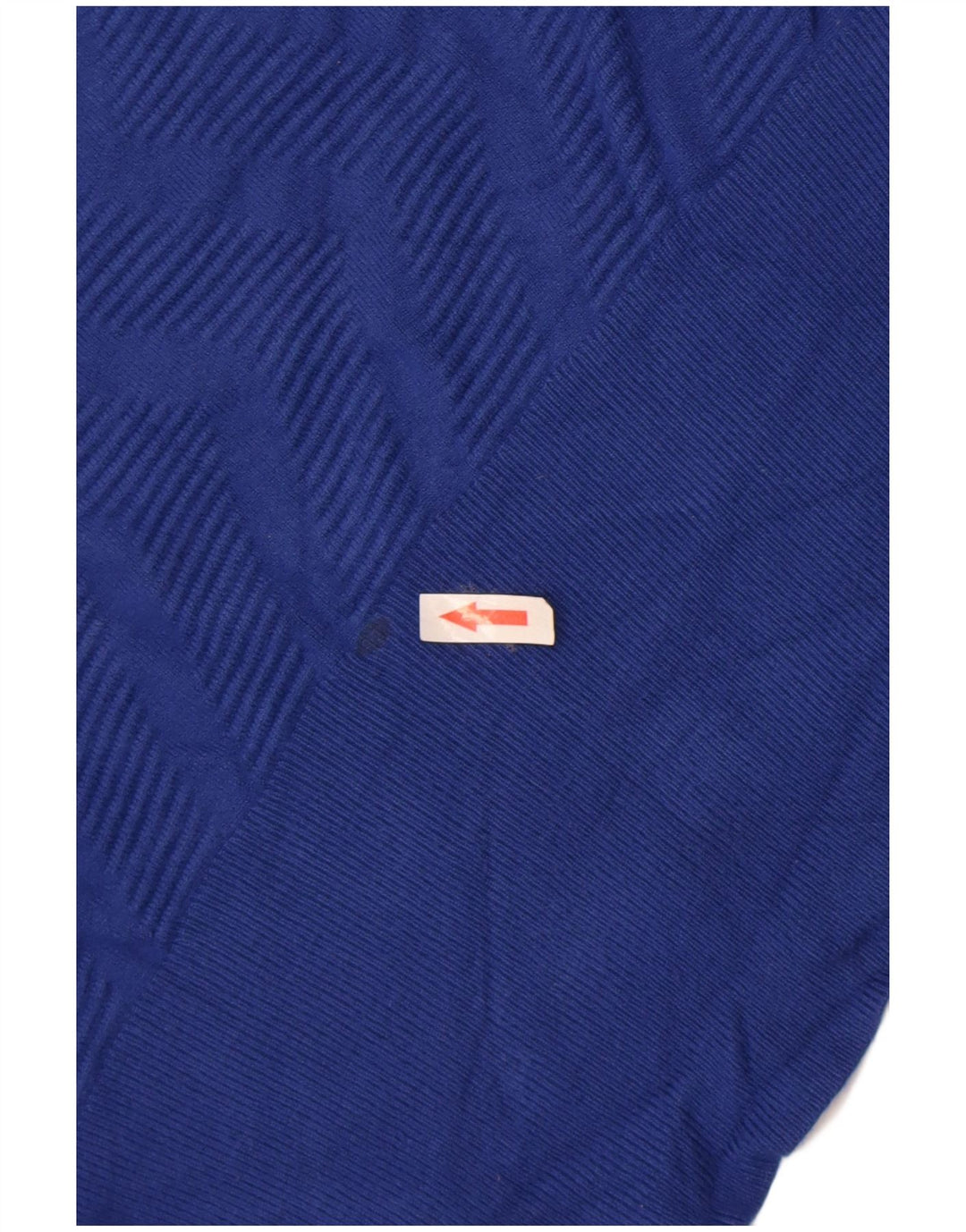 Suéter feminino Marks & Spencer com gola redonda Reino Unido 14 azul médio geométrico