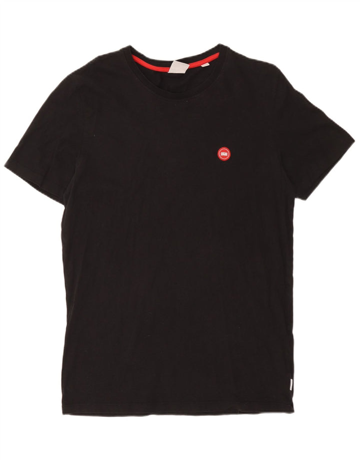 Camiseta masculina Jack & Jones grande algodão preto