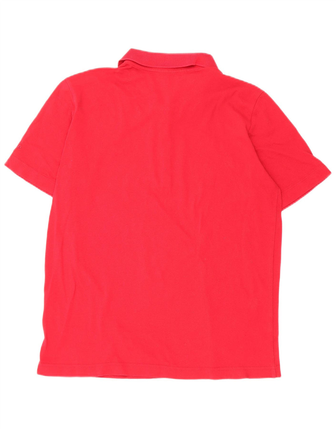 Camisa polo feminina Ellesse UK 10 pequena algodão vermelho