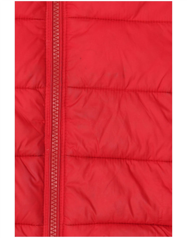 Jaqueta acolchoada masculina Barbour UK 8 pequena poliamida vermelha