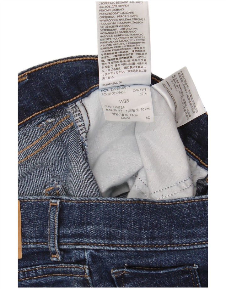 Bermuda jeans masculina LEVI'S W28 pequeno algodão azul
