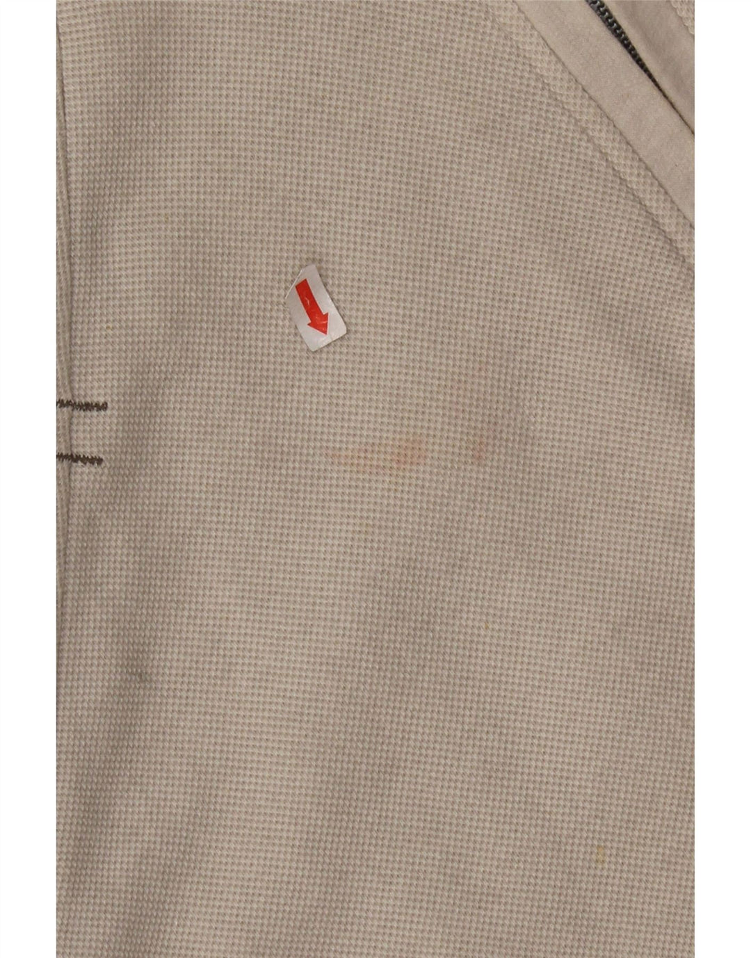 Suéter masculino FAT FACE com gola e zíper, algodão branco médio