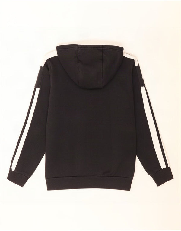 Adidas Mens Hoodie Jumper Pequeno Algodão Colorblock Preto