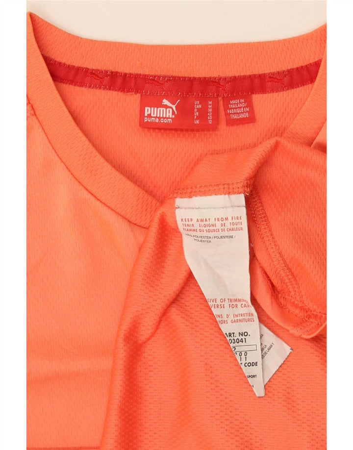 Camiseta feminina Puma Top UK 12 poliéster laranja médio