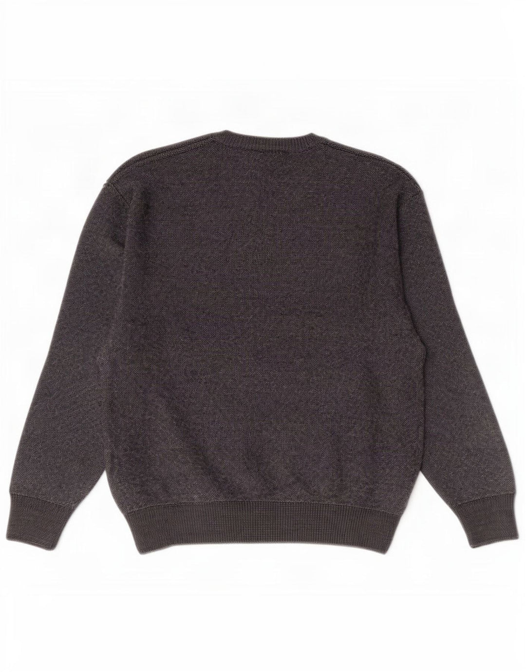 Suéter masculino Marks & Spencer com decote em V cinza médio acrílico