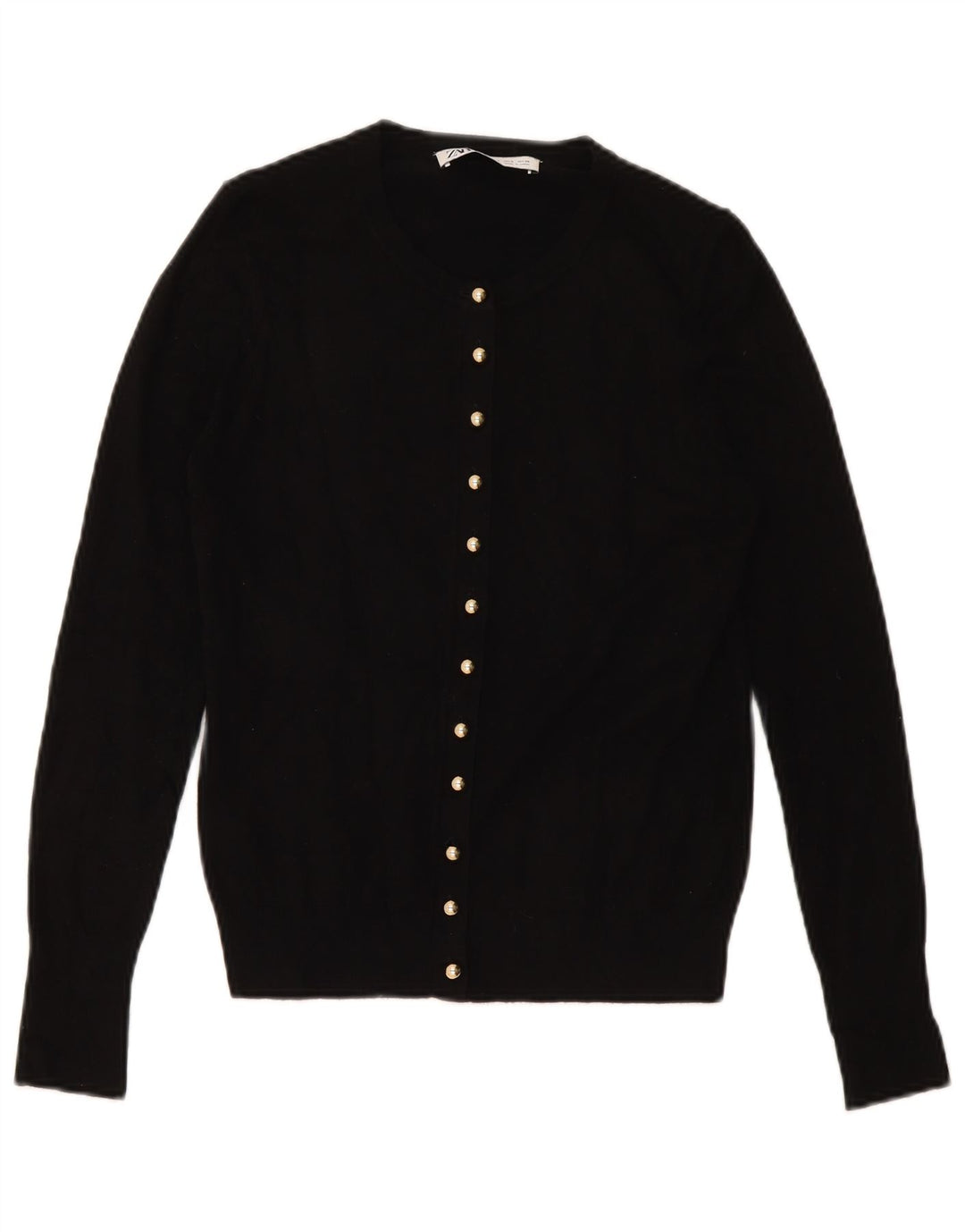 Suéter cardigã feminino Zara Reino Unido 10 pequeno preto