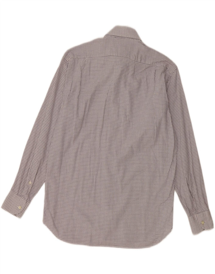 Camisa masculina BROOKSFIELD tamanho 39 xadrez branco médio