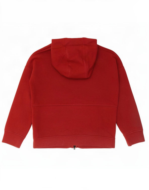 Suéter Nike Boys Zip com capuz 10-11 anos médio algodão vermelho