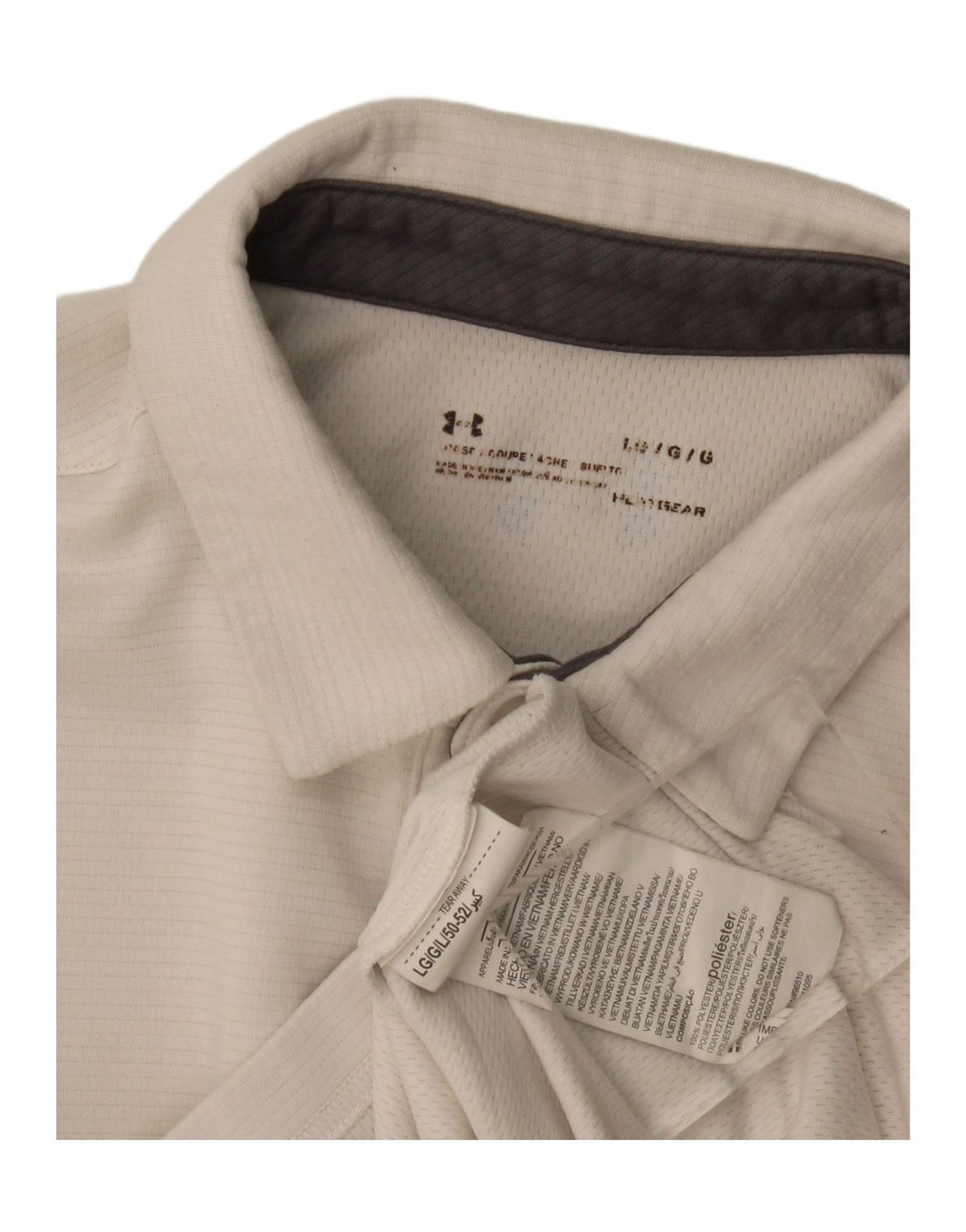 Camisa polo masculina Under Armour grande poliéster branco esportivo