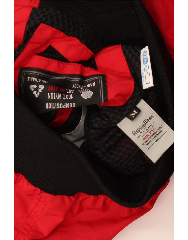 Jaqueta bomber feminina com capuz REFRIGIWEAR Reino Unido 12 poliamida vermelha média