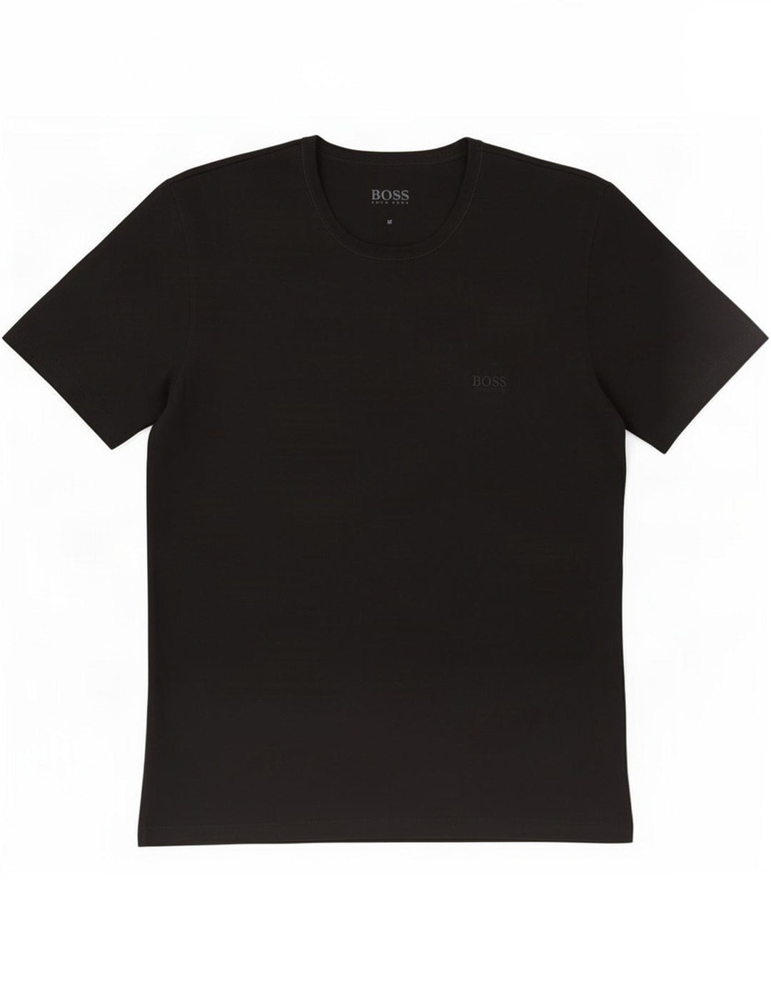 Camiseta masculina Hugo Boss Top médio algodão preto