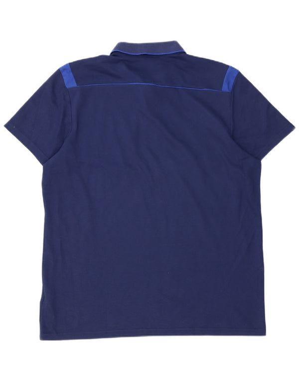 Adidas Mens Climalite Polo Shirt XL Azul Marinho Algodão