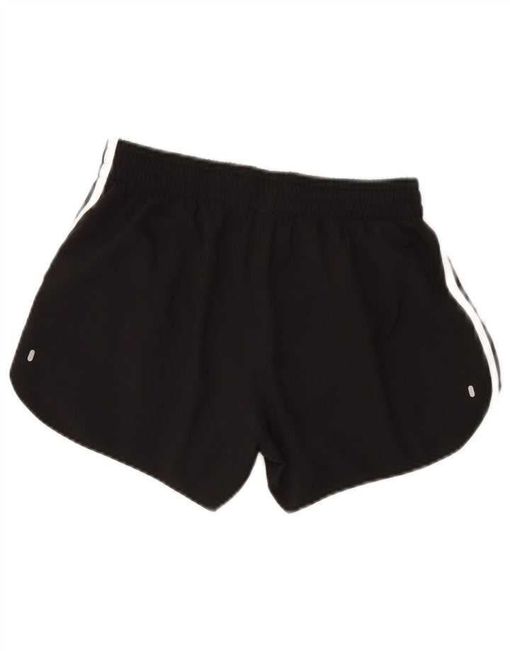 Shorts esportivos femininos ADIDAS UK 10 pequeno poliéster preto