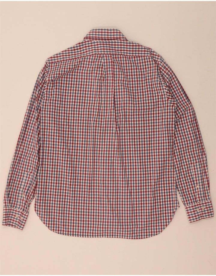 Marina Yachting Camisa masculina de ajuste regular tamanho 42 grande algodão vermelho guingão