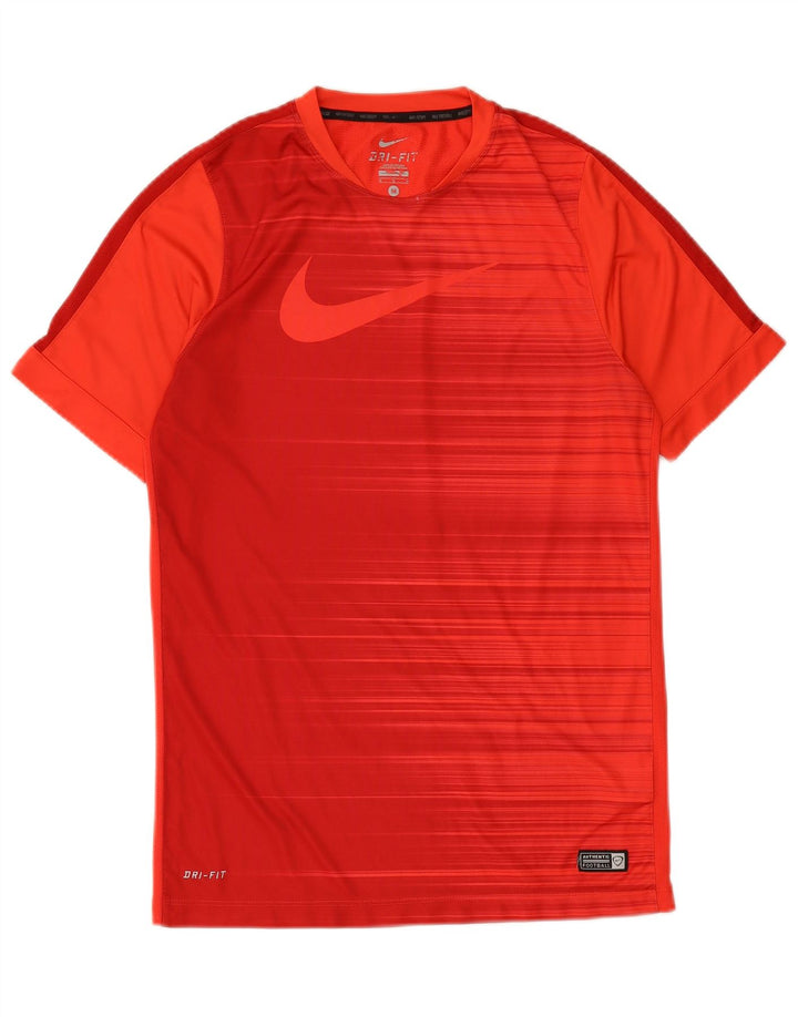 Camiseta masculina NIKE Dri Fit Graphic Top Médio Poliéster Vermelho