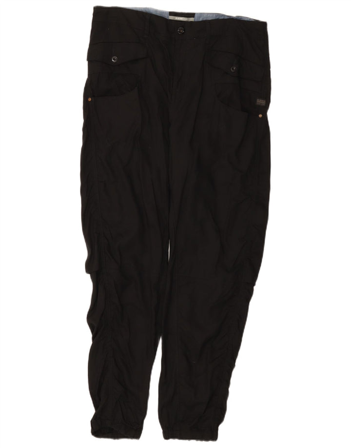 Calça cargo feminina G-Star W28 L27 preta Lyocell