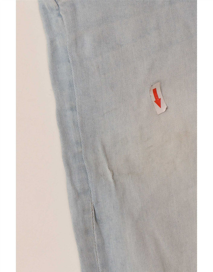 Zara Mens Distressed Slim Jeans EU 38 Pequeno W30 L27 Azul Algodão